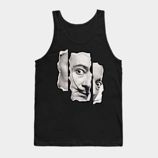 Salvador Dali Collage Art Tank Top